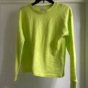 J. Crew Neon Green Long Sleeve Shirt